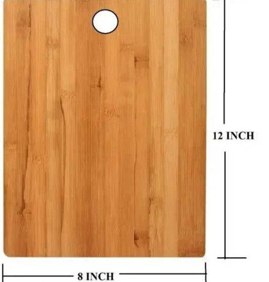 Wooden Chopping Board + 5-Piece Knife Set