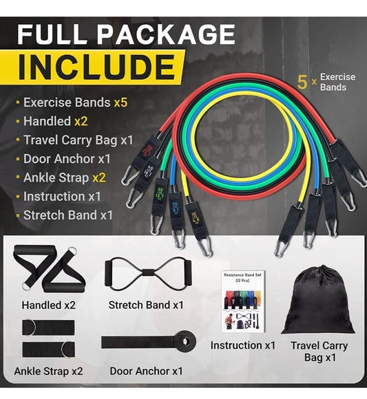 Resistance Band Set for Heavy Workout